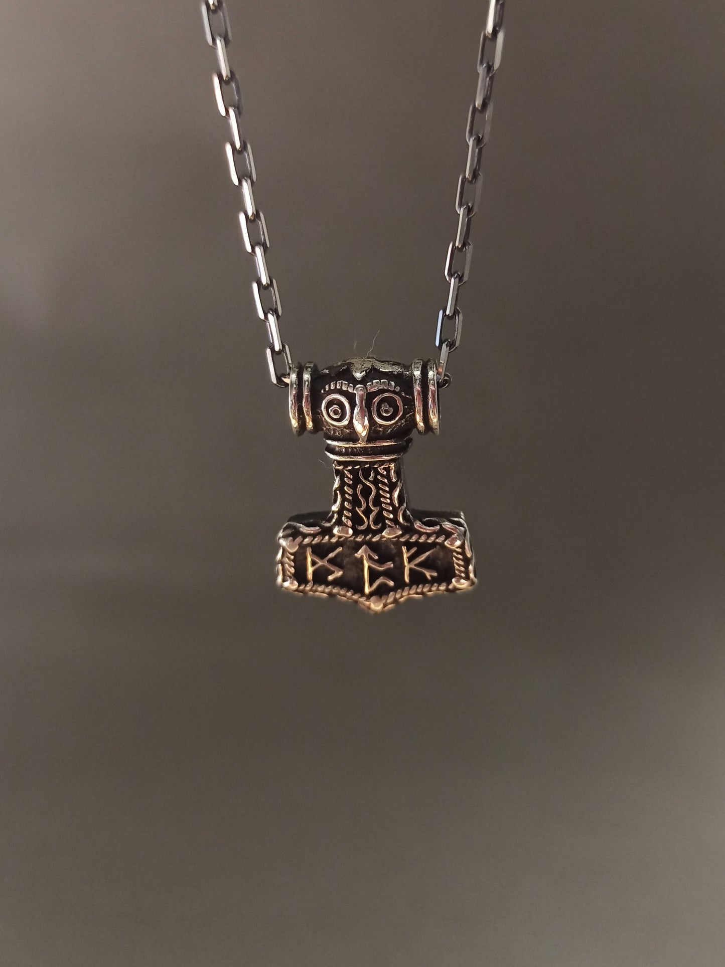 Ayar Gümüş Viking Mjölnir (Thor’un Çekici) Erkek Kolye