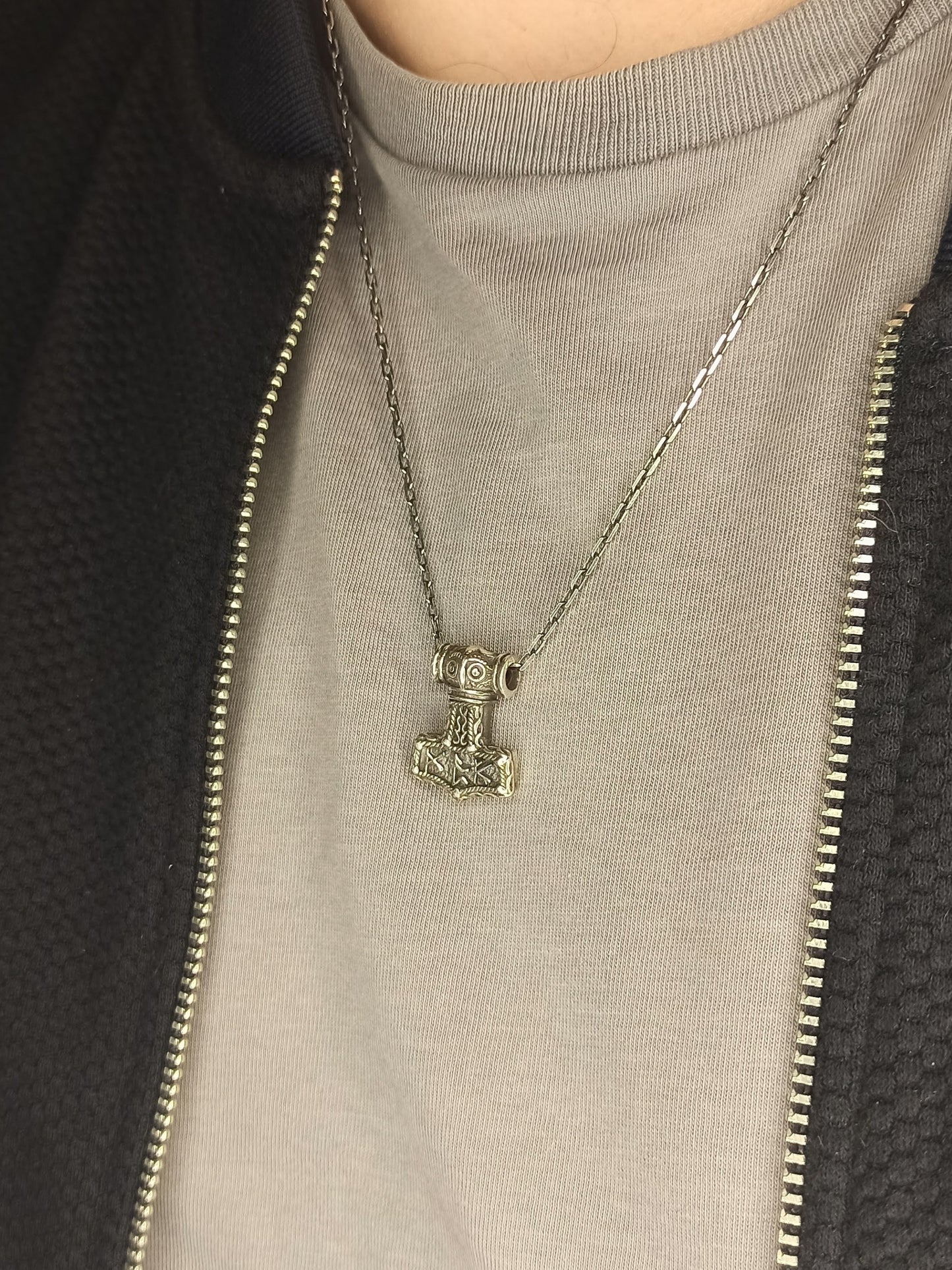 Ayar Gümüş Viking Mjölnir (Thor’un Çekici) Erkek Kolye
