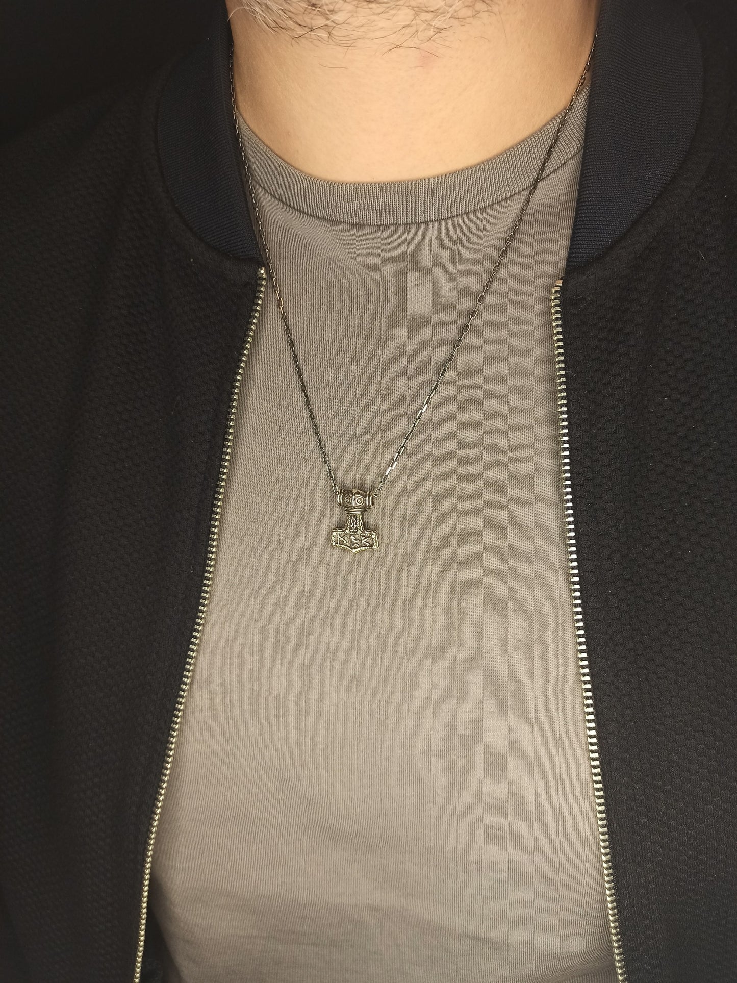 Ayar Gümüş Viking Mjölnir (Thor’un Çekici) Erkek Kolye